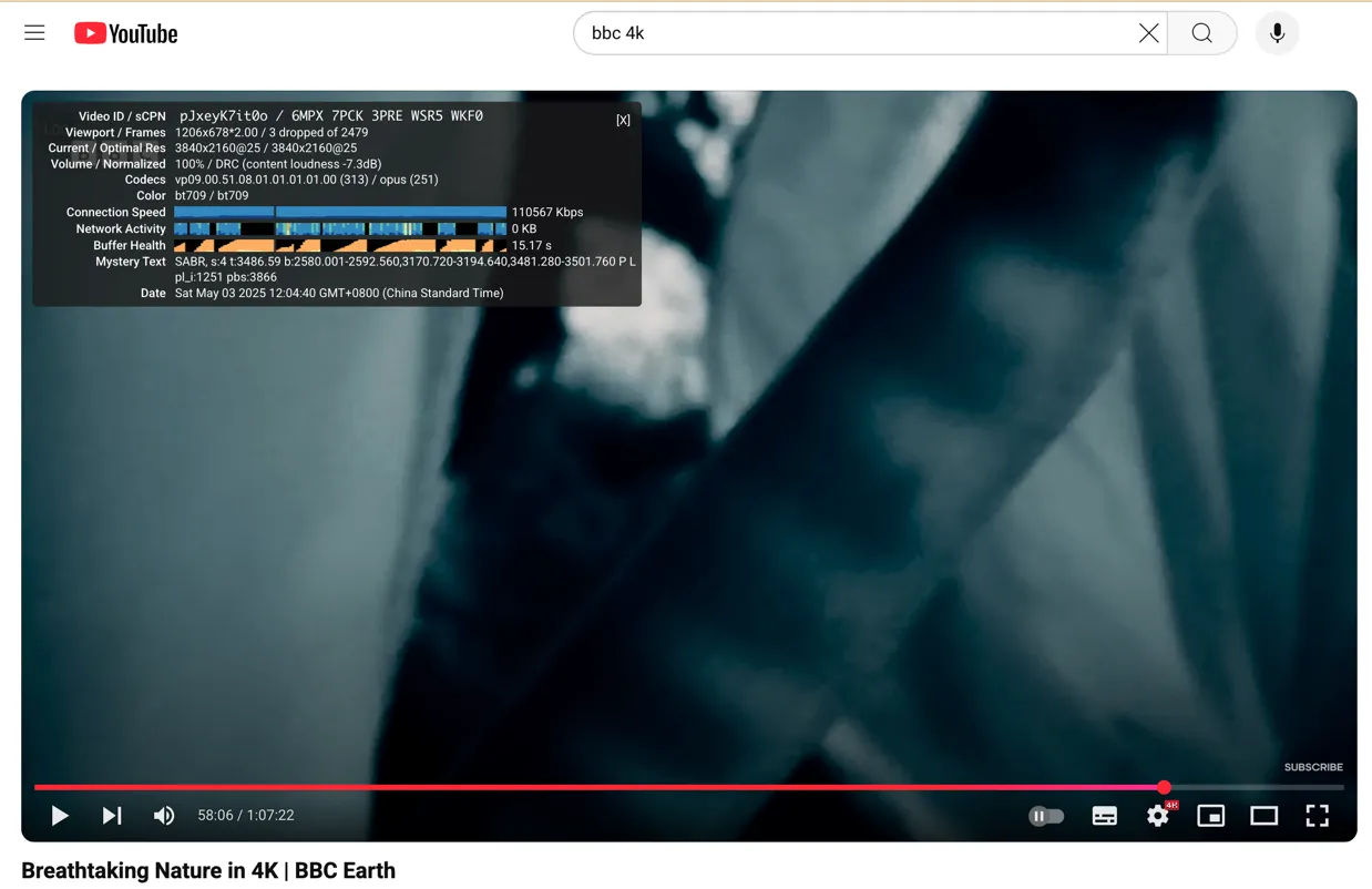 StrongVPN Youtube 4K视频 测试
